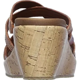 SKECHERS Damen Beverlee Tiger Posse Keilsandale, Luggage Duraleather, 38 EU