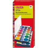 Herlitz Deckfarbkasten ST24, 24 Farben, aus Kunststoff