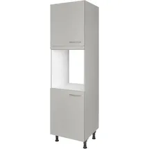 Nobilia Herdumbauschrank Touch 60 x 58,3 x 216,6 cm Grau