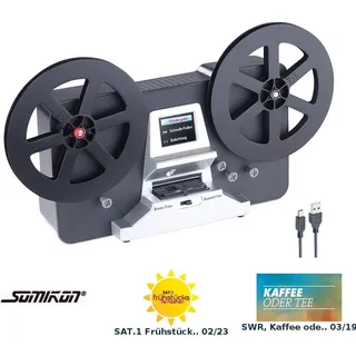 Somikon HD-XL-Film-Scanner & -Digitalisierer für Super 8 & 8 mm, bis 7'-Rollen