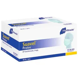 Meditrade 450 Suavel Protec Schutzmasken - grün - Typ II - 3-lagig - Mundschutz