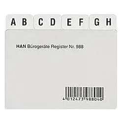 HAN Karteikartenregister A-Z transparent