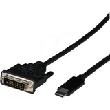EFB-Elektronik EFB EBUSBC-DVIK.2 - DVI-D Kabel, USB Typ-C Stecker > DVI, 1080P, 2m EBUSBCDVIK2