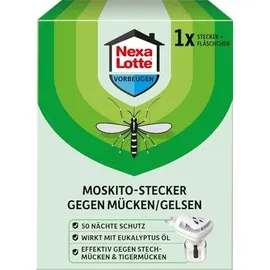 Nexa Lotte Moskito-Stecker Set Elektro-Verdampfer mit Zitroneneukalyptusöl
