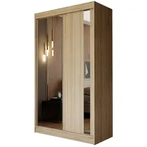 masseno Schwebetürenschrank Grazia 120 x 216 x 61 cm Braun