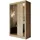 masseno Schwebetürenschrank Grazia 120 x 216 x 61 cm Braun