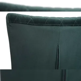 Mendler 2er-Set Freischwinger HWC-L15, Besucherstuhl Konferenzstuhl Stuhl, Samt Stahl pulverbeschichtet ~ grün