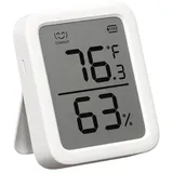 SwitchBot Thermometer Hygrometer Thermometer and Hygrometer Digital Temperatur Feuchtigkeit Sensor mit APP & Datenspeicherung, Taupunkt/VPD/Absolute Feuchtigkeitssensor