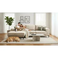 OTTO home Eckcouch Mikrofaser 2-Sitzer Grau