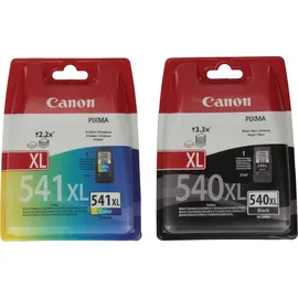 Canon PG-540XL schwarz + CL-541XL CMY