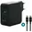 2USB-C 1USBA Schwarz