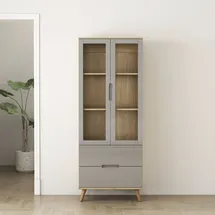 OTTO home Highboard 70 x 180 x 40 cm grau