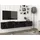 vente-unique Vikila TV-Hängeschrank 180x29,5x29,5 cm Schwarz Holz