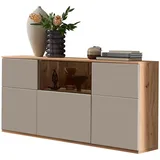 Venda Sideboard, Grau, Buche, Kunststoff, 6 Fächer, 150x85x40 cm, individuell planbar, Beimöbel erhältlich, stehend, in verschiedenen Holzdekoren erhältlich, Wohnzimmer, Kommoden & Sideboards, Sideboards