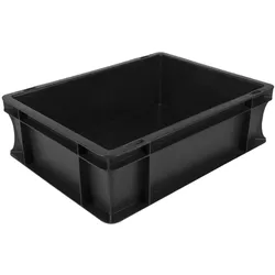 Transportkiste Euronorm schwarz - 40x30x12cm