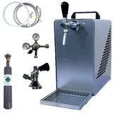 BieTal Bierzapfanlage Bierkühler Zapfanlage 30 Liter/h - SET Typ A Flach 0,5Kg CO2