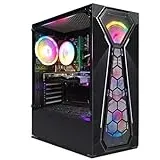 STGsivir Gaming PC, Intel 10th Gen 3.5 GHz, AMD Radeon RX 580 8GB GDDR5, 16GB RAM, 1TB SSD, 600M WLAN, BT 5.0, RGB Lüfter x 4, Windows 11, Gamer PC Computer Desktop