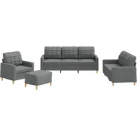 4er Set Wohnzimmer Stoff Jugendsofa Relaxsofa Sofas & Couch Sofa Loungesofa