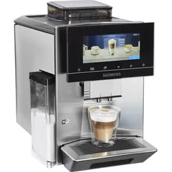 SIEMENS Kaffeevollautomat "EQ900 TQ903D43, intuitives 6,8" TFT-Display, Geräuschreduzierung", silber (edelstahlfarben), B:31,5cm H:39cm T:47cm, Kaffeevollautomaten, App-Steuerung, Barista-Modus, AromaSelect, 3 Profile, edelstahl