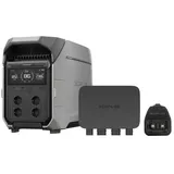 Ecoflow EcoFlow 800W Batterieladegerät mit Delta Pro 3 Powerstation Powerstation EcoFlow DELTA Pro 3, 3-in-1 schnelles DC-DC-Ladegerät, lädt 4kWh in 5,1 Stunden