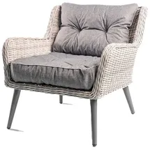 TexDeko Gartenpolster 80 x 80 x 12 cm grau 2-tlg.