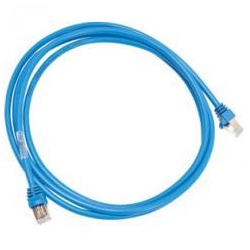 Hager ZZ45WAN200 - Patch-Leitung mit 2xRJ45 Stecker, Cat 5e, FTP, blau, Länge 2 m