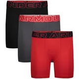 Under Armour Jungen Boxershorts TECH-SOLID 3 Pack UWSHJ04F-989 127-137 - black/red - 127-137