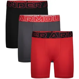 Under Armour Jungen Boxershorts TECH-SOLID 3 Pack UWSHJ04F-989 127-137 - black/red - 127-137