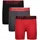 Under Armour Jungen Boxershorts TECH-SOLID 3 Pack UWSHJ04F-989 127-137 - black/red - 127-137