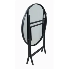 VCM Gartentisch klappbar Ø 70 x 70 cm Anthrazit