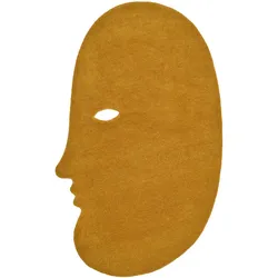 nanimarquina - Talk Talk Wollteppich, medium, 100 x 140 cm, senfgelb