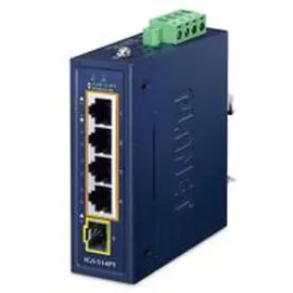 Planet IP30 Industrial IGS-514PT 4-Port PoE+ 1x SFP