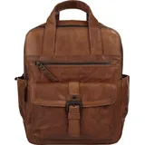 Spikes & Sparrow Cityrucksack, echt Leder braun