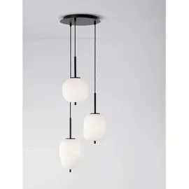 Nova Luce Lato 1-flg. 60 cm schwarz, weiß