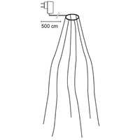 Koopmann International LED-Minilichterkette für den Weihnachtsbaum, je 32 warmweiße