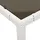 vidaXL Gartentisch mit Glasplatte Weiß 190x90x75 cm Poly Rattan