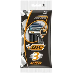 BIC 4er-Pack Einweg-Rasierer »3 Action«