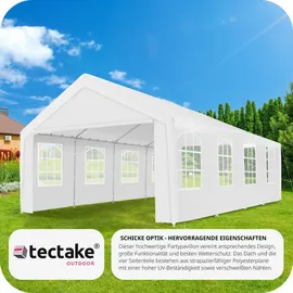 Tectake tectake® Partyzelt, Mammut 8 x 4 m,