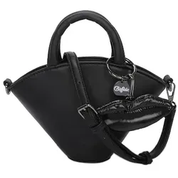 Buffalo Umhängetasche Sculpt mit abnehmbarem Schultergurt Handtaschen   Schwarz Damen 