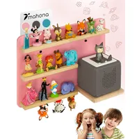 mahona Tonie Regal - kompatibel mit Toniebox & Tonie Figuren Aufbewahrung - Platz für bis zu 27 Figuren - Toniebox Regal Mädchen & Junge - Wandregal Kinderzimmer - Zubehör für Toniebox Starterset