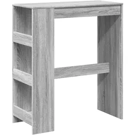 vidaXL Bartisch mit Regal 90 x 40 x 103,5 cm Grau Sonoma