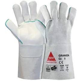 Hase Safety Gloves Hase Schweißerhandschuhe Granada Größe 9, Rindnarbenleder