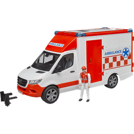 Bruder Profi-Serie MB Sprinter Ambulanz mit Fahrer (02676)