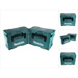 Makita Makpac Set Gr. 2 + 3 Werkzeugkoffer türkis