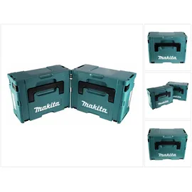Makita Makpac Set Gr. 2 + 3 Werkzeugkoffer türkis