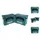 Makita Makpac Set Gr. 2 + 3 Werkzeugkoffer türkis