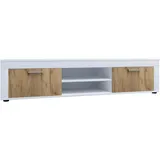 VCM Usilo XL Lowboard 160 x 45 x 37 cm Weiß Holz