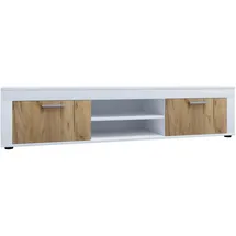 VCM Usilo XL Lowboard 160 x 45 x 37 cm Weiß Holz