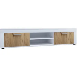 VCM Usilo XL Lowboard 160 x 45 x 37 cm Weiß Holz