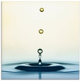 Artland Glasbild »Tropfen«, Zen, (1 St.), blau